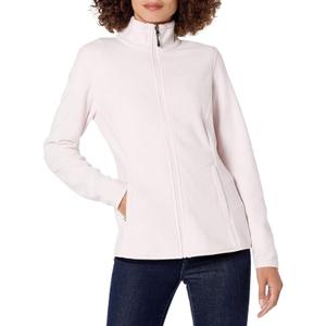 Amazon Essentials Women's Full-Zip Polar Fleece Jacket - Discontinued Colors, Light Pink, Medium