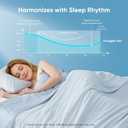 Snuggle Sac Natural Viscose Cooling Comforter Queen Size, Lightweight Breathable Silky Cooling Bedding with Q-Max>0.45 for Bedroom, Home Decor, Hot Sleepers & Night Sweats, Ice Blue 90"x90"