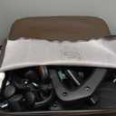 Amazon Basics Classic Puresoft PU Padded Mid-Back Height Adjustable Office Computer Desk Chair with Armrest, 25.75"D x 24.25"W x 42.25"H, Brown