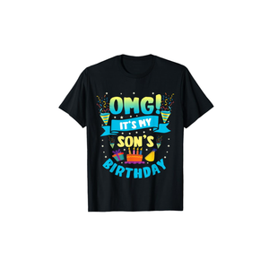 OMG It's My Son Birthday T-Shirt, Size M