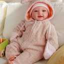 BABESIDE 15-Inch Soft Baby Doll with Baby Feeding Set  Easy to Hold with Cuddly Body  Realistic First Doll for Pretend Play & Toddler Gift