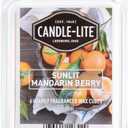 CANDLE-LITE Sunlit Mandarin Berry Scented Wax Melts for Your Oil Burner (56 g) The Lemon Berries Fragrance for Your Home - 6 Scented Wax Cubes with 10 Hours of Fragrance Time for Your Favourite Aroma 