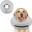 Supet Raised Inflatable Dog Cone Collar to Stop Licking, Soft Dog Cone Alternative After Surgery, Pet Neck Donut Collar for  Dogs XL