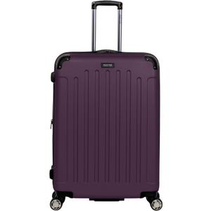 Kenneth Cole REACTION Renegade Luggage Expandable 8-Wheel Spinner Lightweight Hardside Suitcase, Midnight Plum, 28-Inch Checked