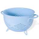 Metal Colander 5 Quart Powder Coated With Double Handles, Blue