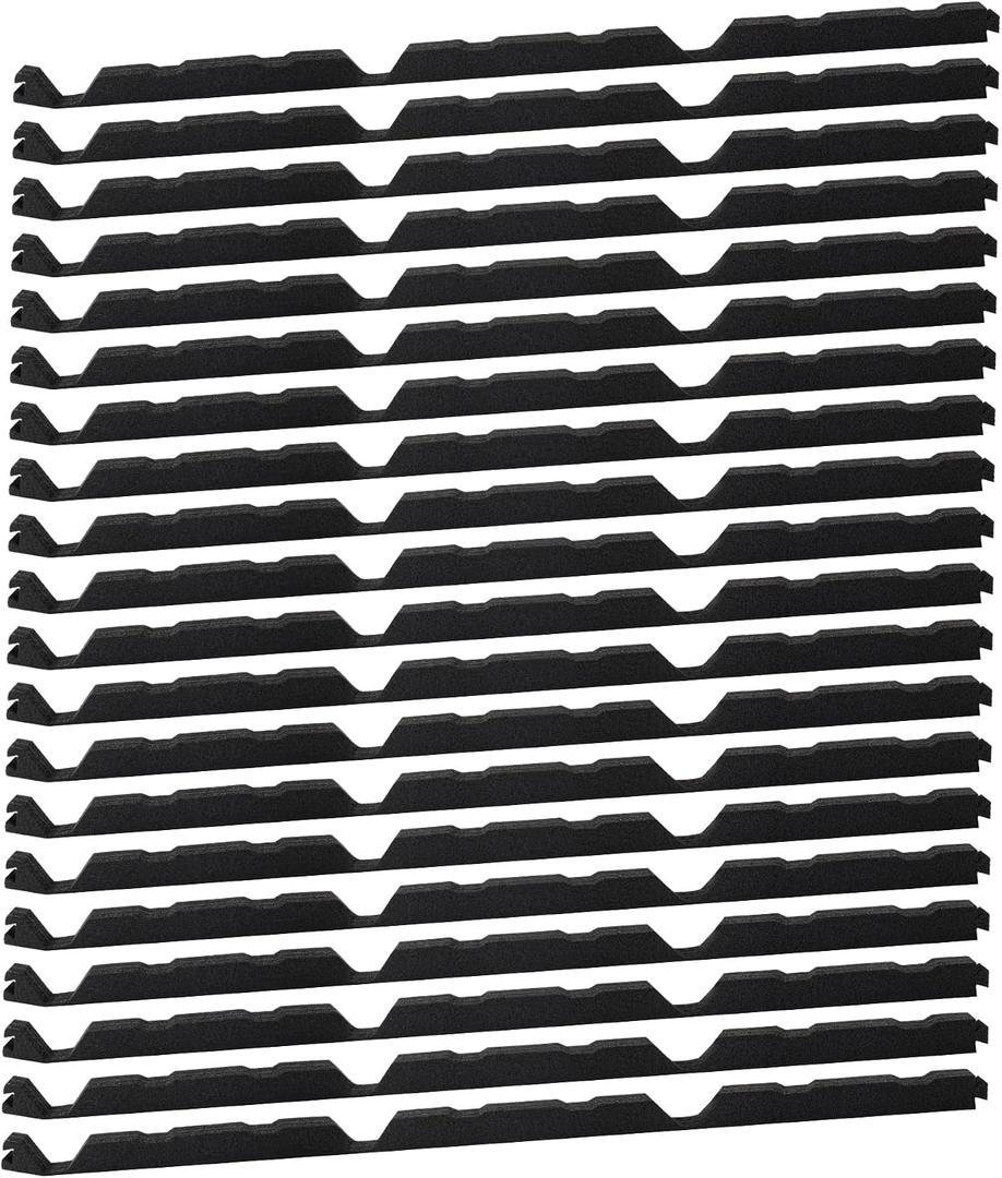 20Pcs 12 Inch Outside R Panel Foam Closure Strips -12" Replacement for Metal Corrugated Roofing Panels -3' Long Classic Rib Profile (Outside)