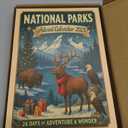 National Parks Advent Calendar 2025  24 Days Christmas Countdown with 24 Iconic Landscapes & Wildlife, Surprise Gifts for Nature Lovers, Outdoor Enthusiasts, and Adventure Seekers