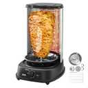 VEVOR Shawarma Grill Machine, Vertical Chicken Shawarma Cooker Machine Countertop, Electric Stainless Steel Broiler Gyro Rotisserie Oven Doner Kebab Machine, for Home Restaurant Kitchen Parties