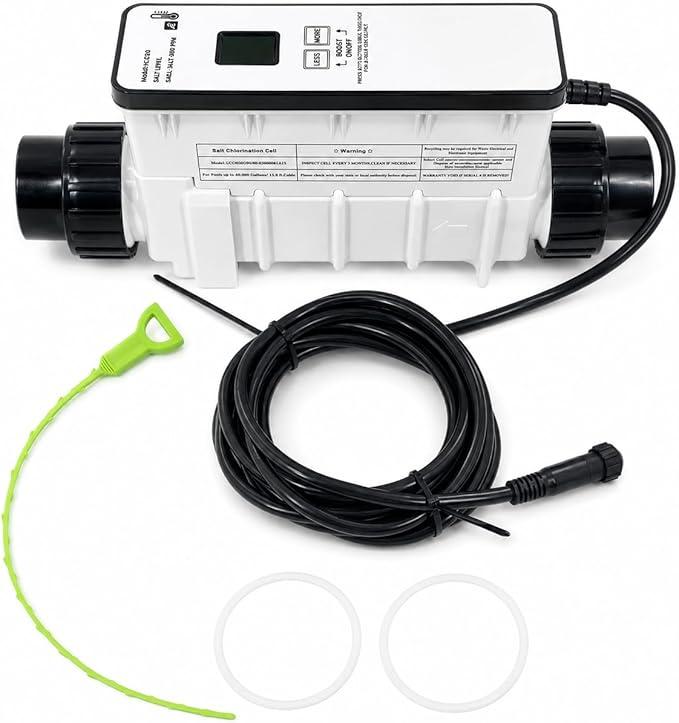 EC-520555 Pool Salt Cell Chlorine Generator Compatible with Pentair | IntelliChlor IC40 Ichlor In-Ground Saltwater Pool Chlorinator Up to 40,000 Gallons-Swimming Pool Salt Chlorine Generator