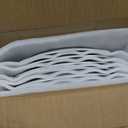 Y YHY Ceramic Dinner Plates, 10.6 Inch Porcelain Scalloped Plates, Off-White Serving Dishes Set of 6 for Home Kitchen, Microwave & Dishwasher Safe, Dinnerware Dishes Gift for Thanksgiving Christmas