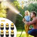 TAROSE Garden Hose Quick Connect Fittings No-Leak Water Hose Quick Connect Fittings Male and Female 3/4 Inch Garden Hose Fitting Quick Connector- 6 Set