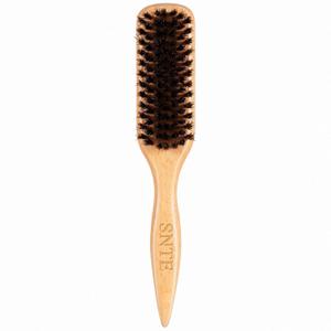 Slick Back Hair Brush for Smoothing Edge Frizz, Tame Flyaways, Sleek Ponytails, Buns - Boar Bristle Hair Brush for Fine/Medium Women & Men Hair, Styling Accessories for Girls & Kids