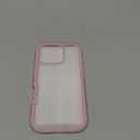 Puxicu Acrylic 2 in 1 for iPhone 16 Pro CaseAnti-Yellowing, Military-Grade Protection, Drop Shockproof Slim Phone Cover for iPhone 16 Pro 6.3", Light Pink