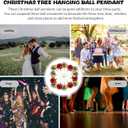 PRETYZOOM 24pcs Christmas Apple Ornaments, 1.3'' Shatterproof Holiday Tree Baubles, Miniature Apple Hanging Pendants for Tree Decoration, Christmas Party Supplies- Assorted Color