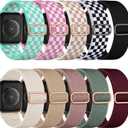Maledan 10 Pack Stretchy Solo Loop Compatible with Apple Watch Band 40mm 38mm 41mm 42mm 44mm 45mm 46mm 49mm Women Men,Soft Nylon Elastic Braided Strap for iWatch Series 11 10 9 8 7 6 5 4 3 2 1 SE Ultra (Black/ZWalnut/Pink/Cactus/Wine/Starlight/Grid-Black White/White Green/Starlight Rose/Starlight Pink)