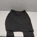 Womens Tennis Skirt with Built in Capri Leggings 20" Knee Length Skorts Skirts Drawstring Golf Skirts Skirted Leggings Black Medium