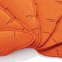 Easter Carrot Utensil Cutlery Holders Bag Felt Carrot Fork Cutter Pouches 4.7" x 10.23" Flatware Organizers Dining Tableware Cover for Knife Forks Easter Birthday Banquet Party Table Decoration 10 PCS