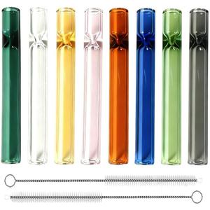 4 Pcs colored Borosilicate Blowing Tubes - High Temp Resistant for Industrial, Laboratory, and Craft Projects, glass straw