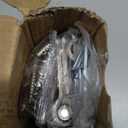 Luxbaro 3 Pack Self Closing Door Hinges, 4.5" x 4.5" Spring Loaded Hinges with Square Corners, Adjustable Tension for Garage, Front Door, Back Door, for Left and Right Hand Door, UL Listed (Brushed Nickel-square)