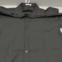 COOFANDY Men's Dress Shirts Short Sleeve Wrinkle Free Business Textured Shirt Casual Button Down Shirts (Black)