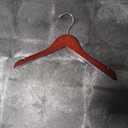 Clothing Hangers Dark Brown Wood Set of 50