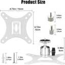 2-Be-Best Projector Mount Mini Projector Ceiling Mount Adjustable Bracket Universal Mounts for Mini Projectors White