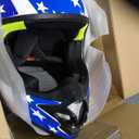 Youth Kids Dirt Bike Helmet for Boys & Girls, F001 Full Face Motorcycle Helmet for Off-Road ATV Street Riding Four Wheeler Mountain Bike with Goggles Gloves, DOT Approved (Great USA, L)