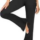 ZOOSIXX Black Flare Yoga Pants for Women, Crossover Soft Bootcut Leggings


 Size L