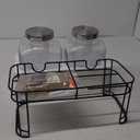 DD&HAPP Glass Drink Dispensers For Parties. 1.2 Gallon Beverage Dispensers With Stand And Stainless Steel Spigot .Lemonade Dispenser With Ice Cylinder. Mason Jars, Laundry Detergent Dispenser.