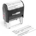 ExcelMark Notary Acknowledgement Stamp - Black Ink