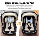 Adjustable Baby Head Neck Support Pillow,Baby Travel Pillow Cushion for Car Seat,Stroller Headrest Pillow for Infants,Head and Neck Support Pillow for Pushchair,Blue