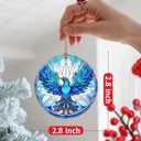 Christmas Ornament, Christmas Decoration, Ceramic-Style Phoenix Ornament, Heirloom Keepsakes, Holiday Ornaments, Holiday Presents, Unique Xmas Gifts, Gift Exchange Ornaments, Gift Idea