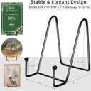 18 pcs 4.5in Plate Stands for Display,Metal Plate Holders Display Stands Can Be Used for Picture Stand,Book Stands for Display,Plate Display Stands,Easel,Photo Frame Stands,Plaque Stands,Desktop Stand