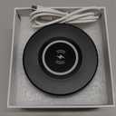 Indoor Camera with Clock and Wireless Charging, 1080P WiFi Cameras for Home, Security Camera with Motion Detection, Night Vision, Local & Cloud Storage,with APP (Black)