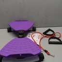 renZEC Waist Twister Machine, Adjustable Exercise Twist Board for Women Men, Noiseless Ab Twister for Home Gym Equipment, 330 lbs Capacity | Track Time, Reps, Calories with Digital Display (Purple)