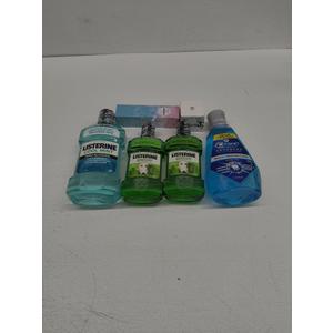 Acssart Radiant Whitening Toothpaste; 15X Power Clean Natural Toothpaste Tablets with Malic Acid; Crest Pro-Health Advanced Mouthwash; Listerine Smart Rinse Kids Mouthwash; Listerine Alcohol-Free Mouthwash