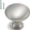 homdiy 30 Pack Cabinet Knobs Brushed Nickel Drawer Knobs - Solid Zinc Alloy Kitchen Pulls HD6050SNB Cabinet Hardware for Dresser Drawers