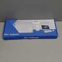 Wireless Keyboard and Mouse Combo, Compact Quiet Wireless Keyboard and Mouse Set 2.4G UltraThin Sleek Design for Windows, Computer, Desktop, PC, Notebook, Laptop, Silver White