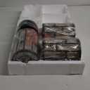 3 Pack 1 Light 5.4" Crystal Shade Hanging Kitchen Island Pendant Light Black Finish,Modern Pendant Fixture with Crystal Metal Shade for Bar,Dining Room,Living Room Over Sink (Oil-Rubbed Bronze)