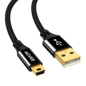 AGVEE 10ft USB Cable for Blue Yeti Microphones & Blue Snowball iCE Mic, Replacement Power Cord for BlueYeti USB Microphone Blackout Edition & HyperX Quadcast, Black