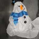 5FT Christmas Inflatable Snowman, Two Lighted Snowmen , Premium Polyester Fabric, Outdoor Blow Up Christmas Decoration for Home Party Yard Lawn garden, Pack of 2