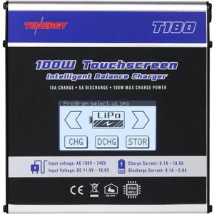 Tenergy T180 100W Balance Charger Discharger, Touch Screen RC Battery Charger