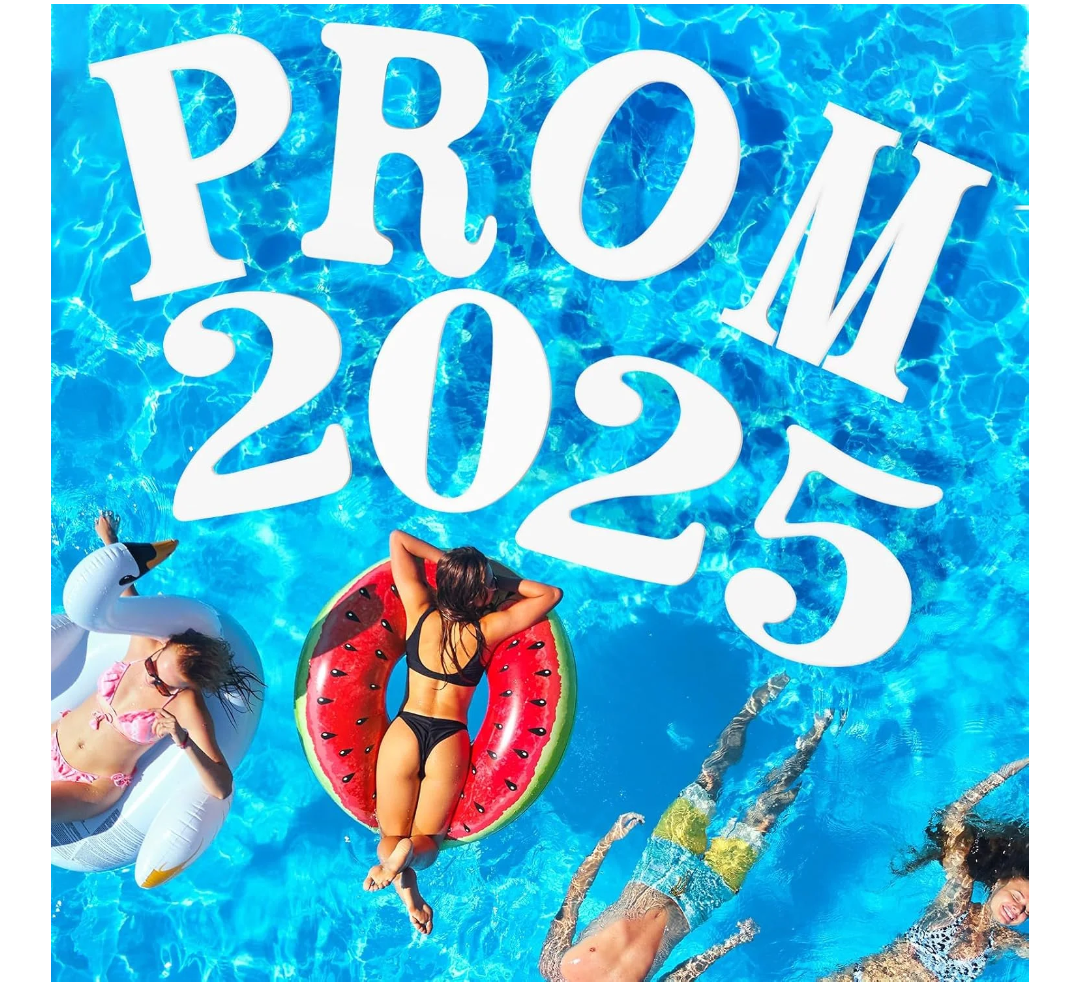 Large Grad Prom 2025 Floating Letters 20 x 15 Inch Pool EVA Foam Letters 2025 Graduation Pool Party Decorations Congrats Grad Party Decor
