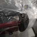 HOMLAND Foldable Rollator Walkers with Seat for Seniors, 8'' Big Wheels, 350 lb. Weight Capacity, Adjustable Handles and Seat Height, Lightweight Rolling Walker, Red