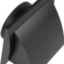 Anthracite ABS Plastic Exhaust Vent Hood with Flap - 4 Inch Fit - For Bathroom, Kitchen, Laundrie and Garage Ventilation Systems, 4'' with Hood
