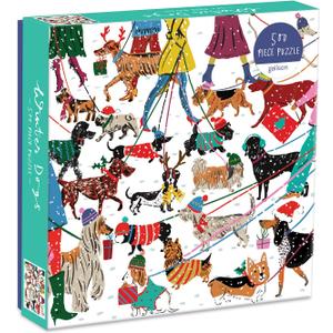 Galison Winter Dogs 500 Piece Puzzle
