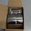 3 inch Exhaust Clamp Stainless Steel Muffler Band Clamps for 3" Inner Diameter to 3" Outer Diameter Turbo Downpipe Exhaust System Repair - 1 Piece