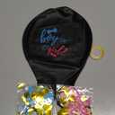 Thickened Gender Reveal Balloon - 2pcs Gender Reveal Confetti Balloons with Pink and Blue Confetti  36 Inch Black Gender Reveal Balloons Perfect for Taking Photos and Videos