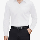 VER Men's Dress Shirts Stretch Stain Shield Long Sleeve Solid Formal Shirt Business Casual Button Down Shirts,XL Tall