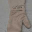 All-Clad Premium Silicone Oven Mitt: Heat Resistant to 500 Degrees - 100% Cotton & Silicone, 14"x7" Pot Holder for Kitchen and Barbeque, (1-Pack), Almond